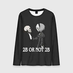 Лонгслив мужской 2B OR NOT 2B, цвет: 3D-принт