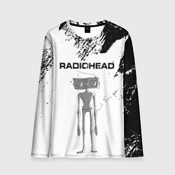 Лонгслив мужской Radiohead Радиохед Z, цвет: 3D-принт