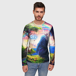 Лонгслив мужской Ори и Блуждающие огоньки Ori, цвет: 3D-принт — фото 2