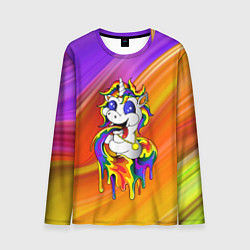 Мужской лонгслив Единорог Unicorn Rainbow Z