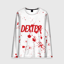 Мужской лонгслив Dexter logo Декстер брызги крови