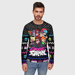 Лонгслив мужской FRIDAY NIGHT FUNKIN CHRISTMAS, цвет: 3D-принт — фото 2