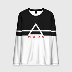 Лонгслив мужской Thirty Seconds to Mars черно-белая, цвет: 3D-принт