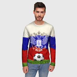 Лонгслив мужской Российский футбол, цвет: 3D-принт — фото 2