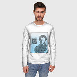 Лонгслив мужской QR - Пушкин, цвет: 3D-принт — фото 2