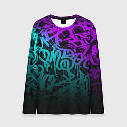 Лонгслив мужской НЕОНОВОЕ ГРАФФИТИ NEON, цвет: 3D-принт