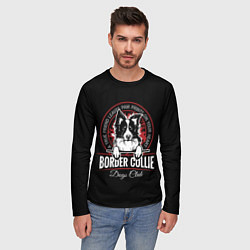 Лонгслив мужской Бордер-Колли Border Collie, цвет: 3D-принт — фото 2