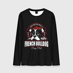 Лонгслив мужской Французский Бульдог French Bulldog, цвет: 3D-принт