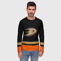 Лонгслив мужской Anaheim Ducks Анахайм Дакс, цвет: 3D-принт — фото 2
