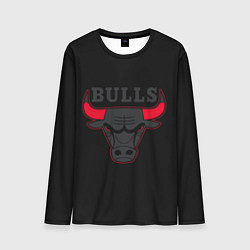 Лонгслив мужской CHICAGO BULLS ЧИКАГО БУЛЛС ЯРОСТЬ БЫКА, цвет: 3D-принт