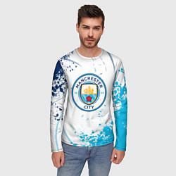 Лонгслив мужской Manchester City - Футбольный клуб, цвет: 3D-принт — фото 2