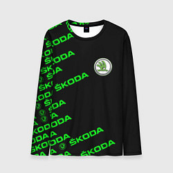 Мужской лонгслив SKODA LINE LOGO STYLE GREEN