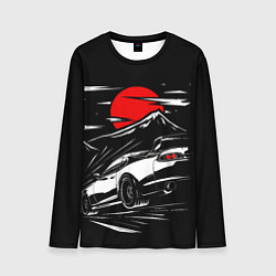 Лонгслив мужской Toyota Supra: Red Moon, цвет: 3D-принт