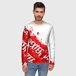 Лонгслив мужской Декстер, пятна крови, цвет: 3D-принт — фото 2