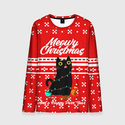 Мужской лонгслив MEOW CHRISTMAS