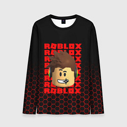 Мужской лонгслив ROBLOX LEGO FACE УЗОР СОТЫ