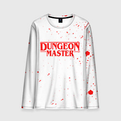 Мужской лонгслив DUNGEON MASTER BLOOD ГАЧИМУЧИ БЕЛЫЙ