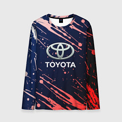 Лонгслив мужской Toyota градиент, цвет: 3D-принт