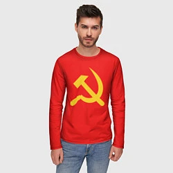 Лонгслив мужской Красный Советский союз, цвет: 3D-принт — фото 2