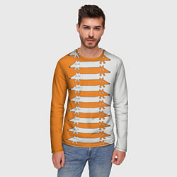 Лонгслив мужской Лисицы Foxes, цвет: 3D-принт — фото 2