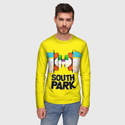 Лонгслив мужской South Park - Южный парк персонажи, цвет: 3D-принт — фото 2