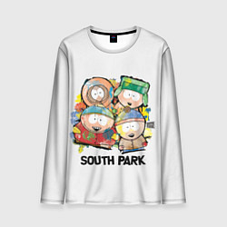 Лонгслив мужской South Park - Южный парк краски, цвет: 3D-принт