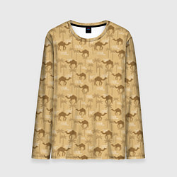Лонгслив мужской Верблюды, цвет: 3D-принт
