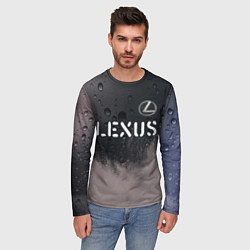 Лонгслив мужской LEXUS Lexus - Краски, цвет: 3D-принт — фото 2