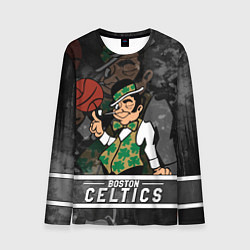 Лонгслив мужской Boston Celtics , Бостон Селтикс, цвет: 3D-принт