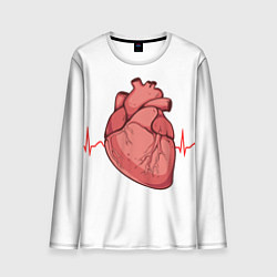 Лонгслив мужской Анатомия сердца, цвет: 3D-принт