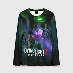 Лонгслив мужской Dying Light: Stay Human - логово зомби, цвет: 3D-принт