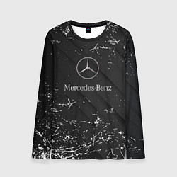 Мужской лонгслив Mercedes-Benz штрихи black