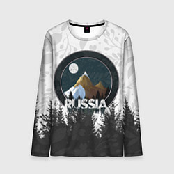 Лонгслив мужской Russian Тайга, цвет: 3D-принт