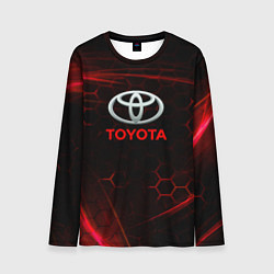 Лонгслив мужской Toyota sport соты, цвет: 3D-принт