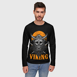 Лонгслив мужской ЧЕРЕП ВИКИНГА VIKINGS SKULL, цвет: 3D-принт — фото 2