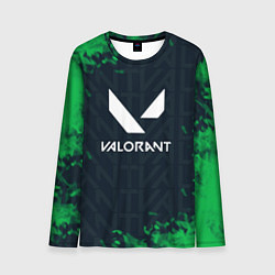 Мужской лонгслив Valorant Green Fire