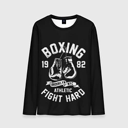 Мужской лонгслив БОКС, БОКСЕРСКИЕ ПЕРЧАТКИ BOXING