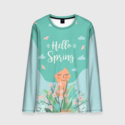 Мужской лонгслив Hello spring