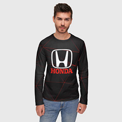 Лонгслив мужской HONDA спорт авто, цвет: 3D-принт — фото 2