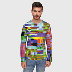 Лонгслив мужской Vanguard glitch fashion pattern 2022, цвет: 3D-принт — фото 2