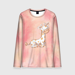 Лонгслив мужской Маленький жираф, цвет: 3D-принт
