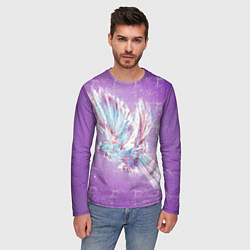 Лонгслив мужской Голубь мира дизайнерский, цвет: 3D-принт — фото 2