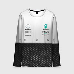 Мужской лонгслив MERCEDES F1 СТАЛЬ