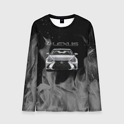 Мужской лонгслив Lexus лексус огонь