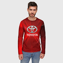 Лонгслив мужской Toyota тойота, цвет: 3D-принт — фото 2