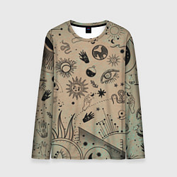 Лонгслив мужской Эзотерика, цвет: 3D-принт