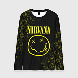 Мужской лонгслив NIRVANA логотипы