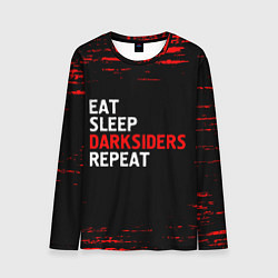 Мужской лонгслив Eat Sleep Darksiders Repeat Краска