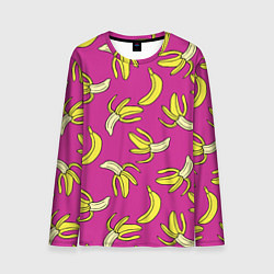 Лонгслив мужской Banana pattern Summer Color, цвет: 3D-принт