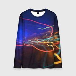 Мужской лонгслив Neon vanguard pattern Lightning Fashion 2023